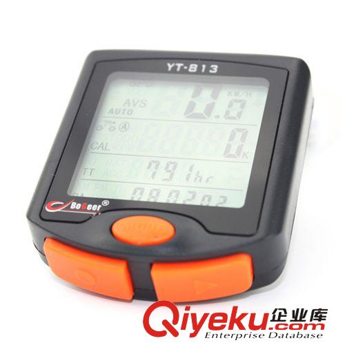 BOGEER/博格爾山地自行車碼表 騎行碼表 速度表  長(zhǎng)亮夜光 YT-813原始圖片3