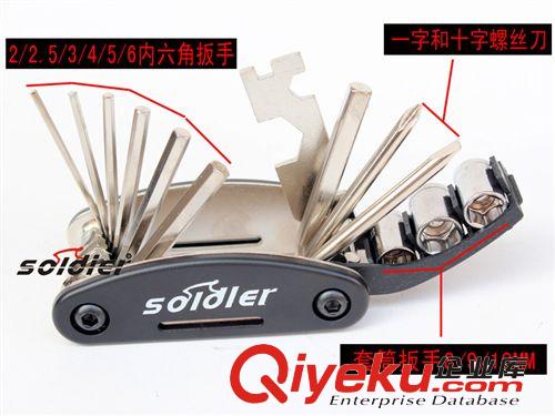 多功能自行車修車工具/補胎套裝工具/撬胎棒 一物多用 //S工具包原始圖片3