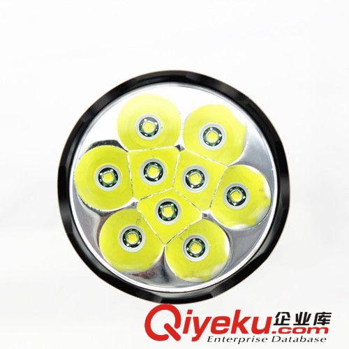 大功率強(qiáng)光手電筒 9顆CREE XML燈珠原始圖片2