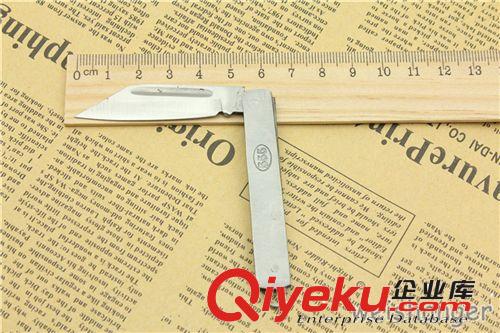 3201 特制鋼小刀 不銹鋼水果刀 單開小刀 折疊刀 金屬手柄 鑰匙扣原始圖片2