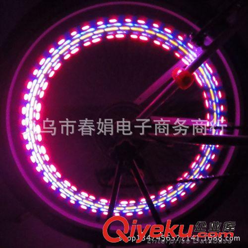 七彩風火輪 自行車風火輪 氣嘴燈 自行車燈32變 氣門燈原始圖片3