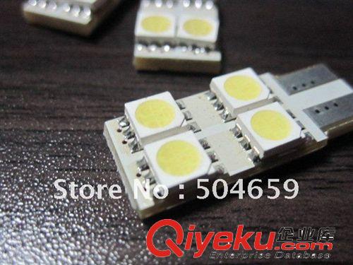 供應汽車LED車燈 T10-5050-4SMD 示寬燈 閱讀燈 牌照燈 無極性原始圖片2