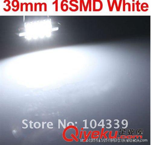 廠家直銷雙尖39mm 1210 16smd汽車led閱讀燈 牌照燈 后備箱燈