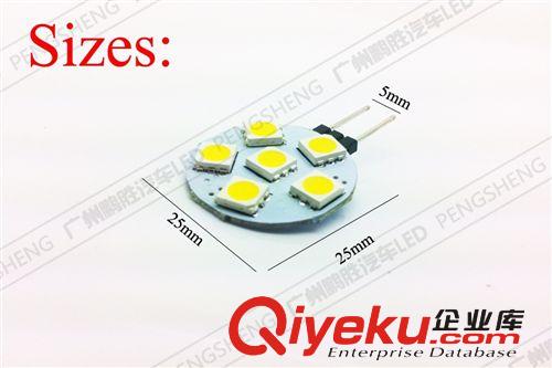 供應(yīng)LED家用燈 G4燈泡 G4 5050 圓形6smd暖白 家用照明小燈泡