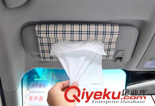 廠家供應(yīng) 創(chuàng)意 車用掛式紙巾抽 汽車紙巾盒套 車載遮陽板紙巾盒原始圖片3