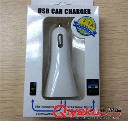 批發 車載手機充電器2.1A  汽車點煙器式雙usb車充 汽車內飾用品