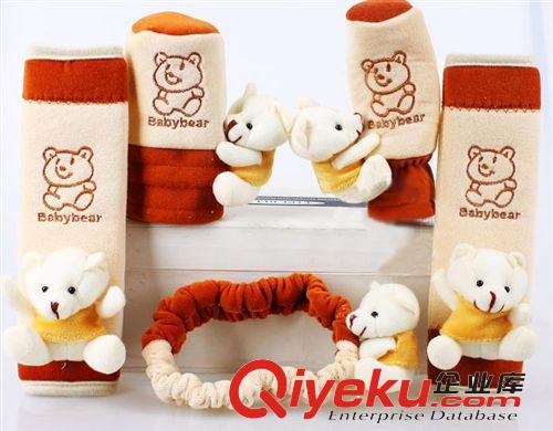 汽車內(nèi)飾用品 安全帶套 排擋頭套 汽車內(nèi)飾裝飾套裝 手剎五件套原始圖片2