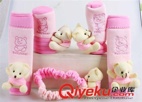 汽車內(nèi)飾用品 安全帶套 排擋頭套 汽車內(nèi)飾裝飾套裝 手剎五件套原始圖片3