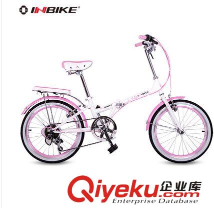 INBIKE 20寸淑女自行車親子自行車女式學生車代步通勤車細雨E001
