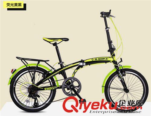 INBIKE 20寸變速雙管折疊自行車V剎7速變速自行車折疊車變速車原始圖片2