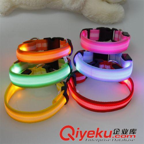 發(fā)光迷彩項圈 寵物 LED  狗項圈豹紋軍色狗圈狗帶信息脖圈牽引帶
