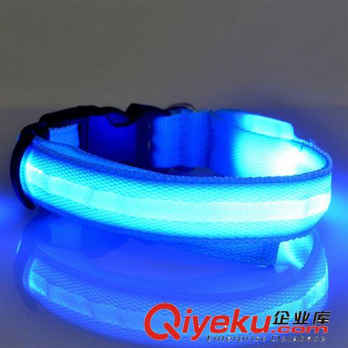 寵物用品絲網(wǎng)LED發(fā)光項(xiàng)圈狗脖圈 小中大型犬閃光狗帶  廠家直銷(xiāo)原始圖片3