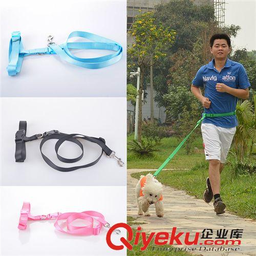 寵物 牽引帶 跑步拉帶 牽引晨跑騎車狗狗專用牽引繩帶廠家直供