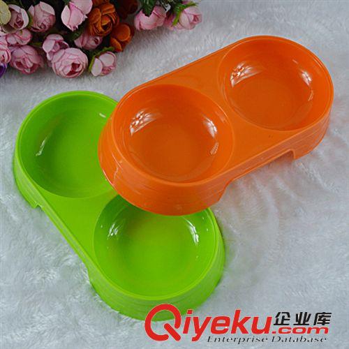 狗碗貓碗 狗食盆 狗盆貓盆 自動狗狗飲水器 雙碗寵物碗 雙色碗原始圖片2