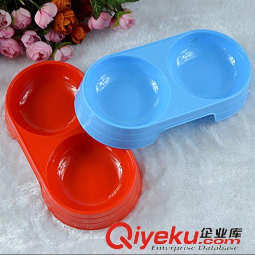 狗碗貓碗 狗食盆 狗盆貓盆 自動狗狗飲水器 雙碗寵物碗 雙色碗原始圖片3