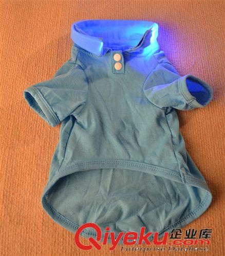 LED多功能寵物衣服 貓狗POLO時尚閃光衣服 新款式發(fā)光衣服 帶電池原始圖片2