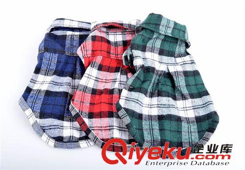 比熊服飾tj 寵物衣服 新款 春夏泰迪衣服 狗狗格子襯衫原始圖片3