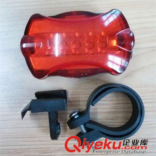 自行車燈尾燈山地車騎行裝備5LED紅色警示燈配件單車燈 蝴蝶尾燈原始圖片2