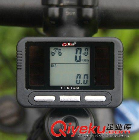 太陽能碼表 博格爾自行車碼表 防水夜光碼表 騎行碼表812B原始圖片3