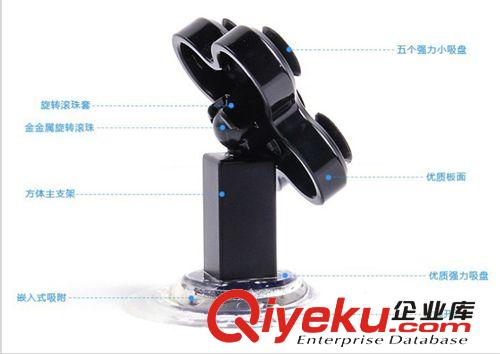爆款車(chē)載手機(jī)架車(chē)用手機(jī)導(dǎo)航支架iphone手機(jī)座 360度旋轉(zhuǎn) 吸盤(pán)式原始圖片2