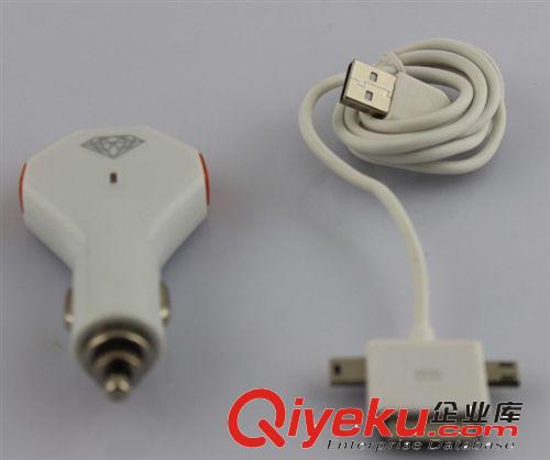 汽車{wn}充電器 車載點煙器USB車充 車用三合一套裝 手機充電器原始圖片2