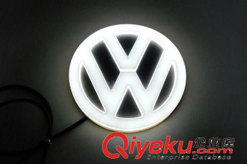 冷光車標燈 鐳射燈 4D車標燈升級 大眾4D立體車標 炫彩車標燈原始圖片3