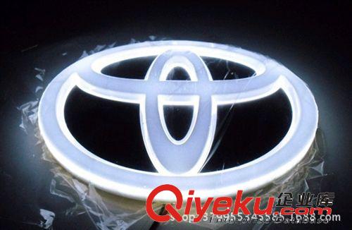 冷光車標燈 鐳射燈 4D車標燈升級 豐田4D立體車標 炫彩車標燈原始圖片2