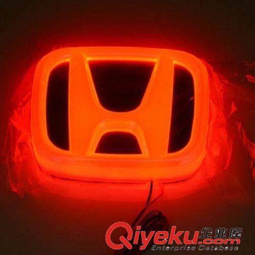 冷光車標燈 鐳射燈 4D車標燈升級 本田4D立體車標 炫彩車標燈原始圖片2