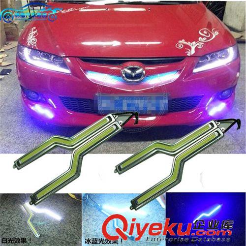 超薄汽車LED日行燈超高亮防水cob大功率通用型改裝日間行車燈14CM