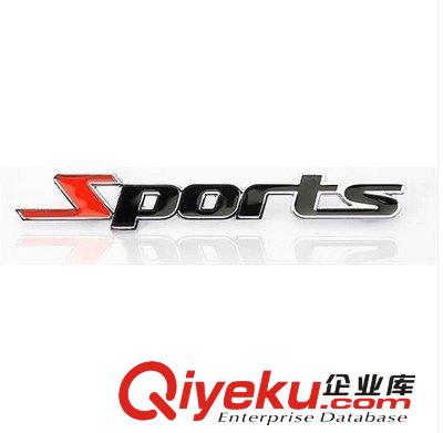 SPORTS車標(biāo)貼 汽車個(gè)性車標(biāo) 運(yùn)動(dòng)金屬改裝通用個(gè)性車貼 汽車車貼原始圖片3