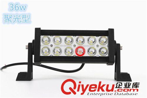 汽車越野車改裝 LED36w長條燈車頂燈 車外燈越野射燈中網前杠燈原始圖片2