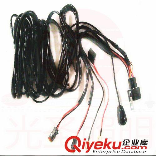 汽車改裝線大功率單開關(guān)線組繼電器保險控制兩燈 車頂燈霧燈線