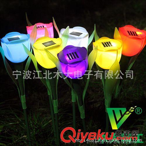 太陽能郁金香燈 led彩燈 節日裝飾燈 草坪燈 庭院燈花燈 太陽能燈