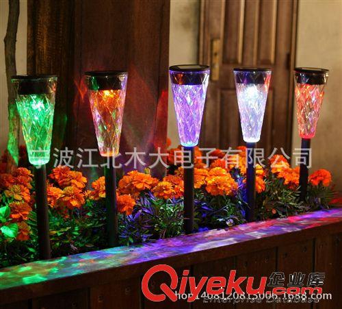 太陽能草坪燈花園燈長臉燈 庭院燈 光控 戶外裝飾燈 插地燈原始圖片2