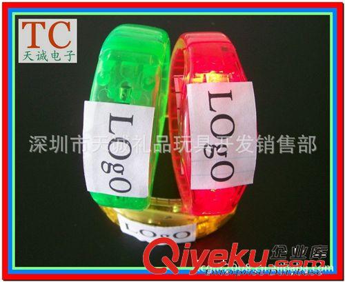 精品熱賣演唱會發(fā)光亞克力發(fā)光時尚手鐲   led聲控發(fā)光手鐲直銷原始圖片2