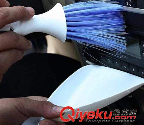 白色天使多功能清潔刷 出風(fēng)口清潔刷 車用除塵刷 汽車毛刷原始圖片2