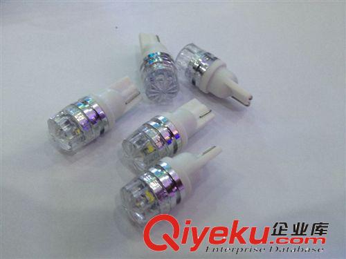 LED汽車燈 大功率T10-1LED3535-1W-10MM菱面透鏡 鉆石蓋 閱讀燈