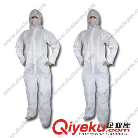 一次性結(jié)實(shí)耐磨無(wú)紡布連體防護(hù)服 防塵服 連體服 廠家批發(fā)