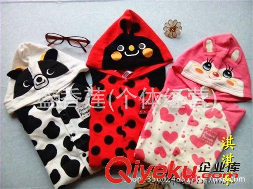 外貿(mào)原單 千趣會(huì)純棉卡通爬服 帶帽原始圖片2