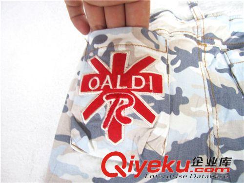 2014夏裝 梭織棉淡色迷彩彈力短褲中褲 兒童韓版潮褲