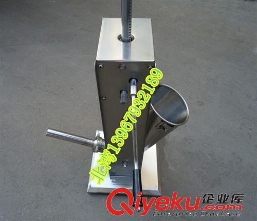tj立式灌腸機(jī)3L全厚不銹鋼手動灌香腸機(jī)灌腸機(jī)臘腸機(jī)手搖大容量