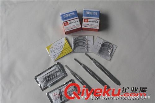 批發養殖設備畜牧獸用zp不銹鋼手術刀片手術刀柄縫合針縫合線原始圖片3