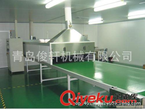 山東省青島市絲印隧道爐，絲印烘烤生產線，絲印流水線烘干爐