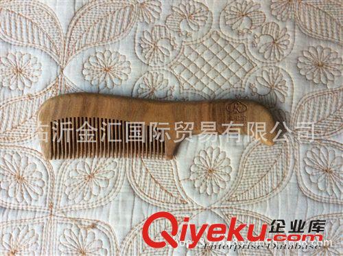 廠家批發供應 優質精品 綠檀木梳子 正品玉檀香木梳 護發美發梳子原始圖片3