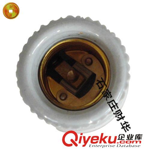 耐高溫陶瓷燈頭  陶瓷螺口燈頭燈口 平式燈座 陶瓷燈座原始圖片2