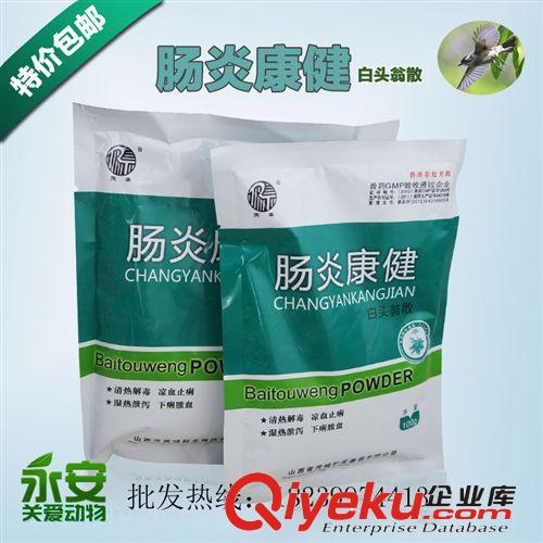 獸藥批發 100g白頭翁散 腸炎康健豬牛羊涼血止痢tj批發9袋包郵原始圖片3