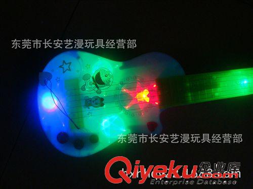 樂器 電子琴  澄海廠家廠價(jià)玩具直銷！ 六琴弦 3D燈光音樂觸摸吉他原始圖片2