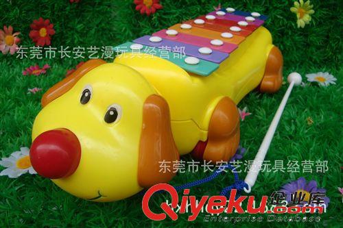 敲琴 澄海廠家廠價玩具 特供直銷！ 敲琴拖拉狗原始圖片2