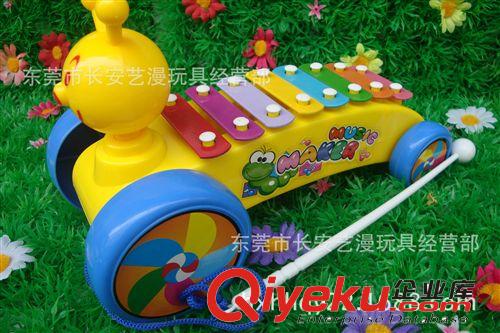 敲琴 澄海廠家廠價(jià)玩具 特供直銷！ 拖拉蝸牛敲琴原始圖片2