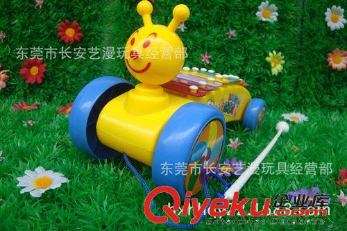 敲琴 澄海廠家廠價(jià)玩具 特供直銷！ 拖拉蝸牛敲琴原始圖片3